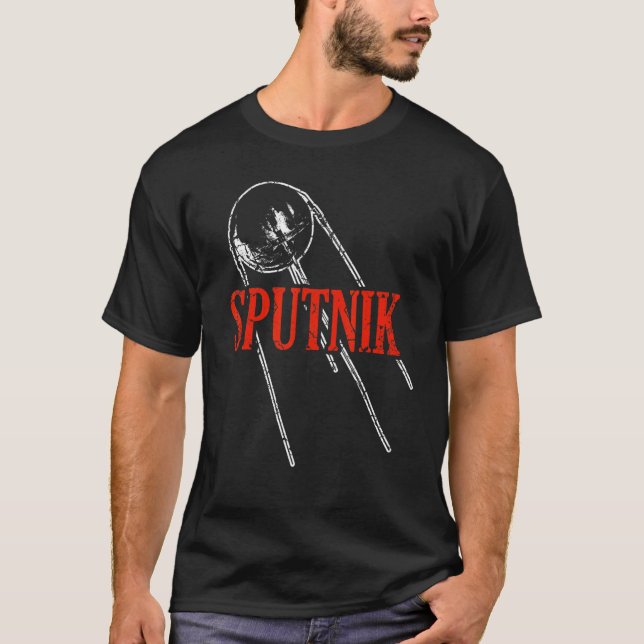 Camiseta Sputnik Satélite Spacecraft União Soviética Sp (Frente)