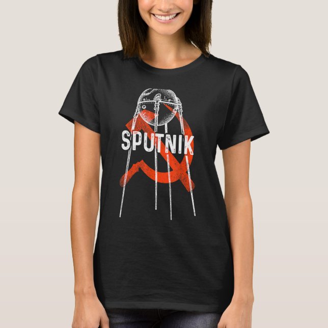 Camiseta Sputnik Satélite Spacecraft União Soviética Sp (Frente)