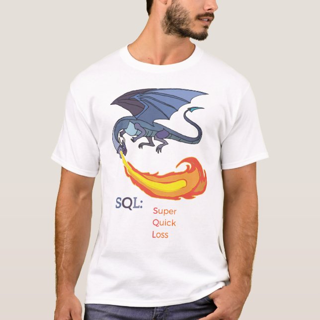 Camiseta SQL: Perda Super Rápida (Frente)