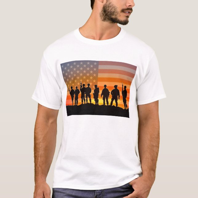 CAMISETA SQUAD FLAG COMBAT EUA (Frente)