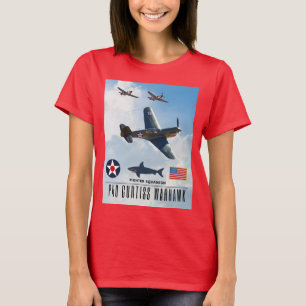 CAMISETA SQUADRON DE BRIGA DE WARHAWK P-40 CURTISS