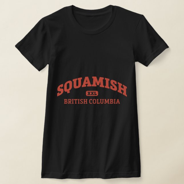 Camiseta Squamish College Style Rock Climbing Area Design   (Postura )