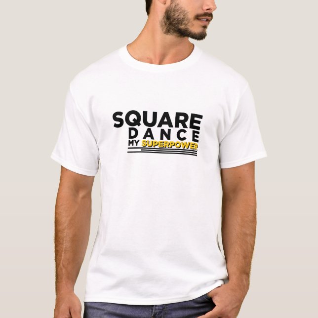 CAMISETA SQUARE DANÇAR MINHA SUPERPOTÊNCIA (Frente)