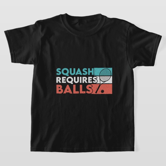 Camiseta Squash Requer Bolas Racquetball Squash Player Cr (Postura )