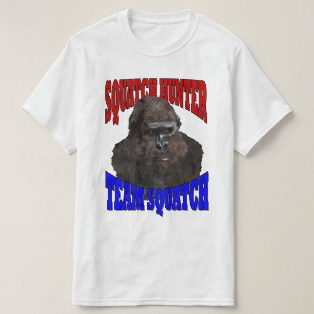 Camiseta Squatch Hunter Team (Frente do Design)
