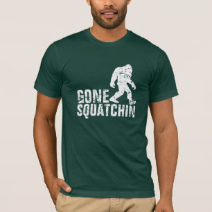 Camiseta Squatchin ido - branco afligido