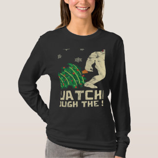 Camiseta Squatching Through The Snow Yeti Christmas