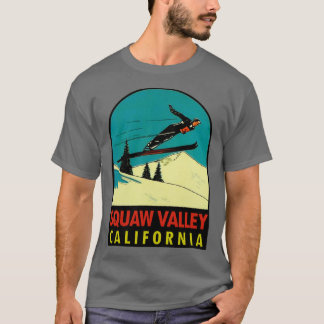 Camiseta Squaw Valley Skiing California Viagens vintage Dec