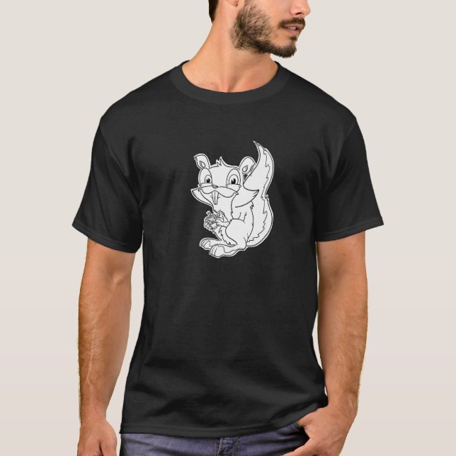 Camiseta Squeaky Squirrel - Furry Woodland Creatures Premiu (Frente)