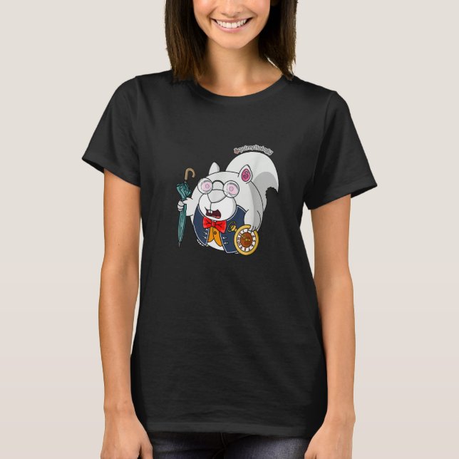 Camiseta Squirrel  Alice in Wonderland White Rabbit (Frente)