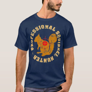 Camiseta Squirrel Hunter Retro Distresses Vintage
