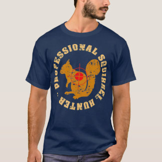 Camiseta Squirrel Hunter Retro Distresses Vintage