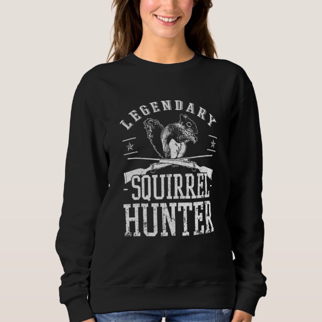 Camiseta Squirrel Hunter Riffle Shotgun caçando animais sel (Frente)