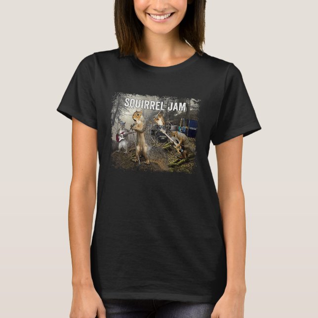 Camiseta Squirrel Jam squirrel Rock (Frente)