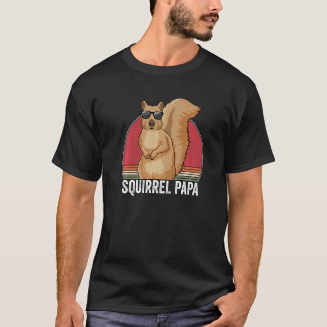 Camiseta Squirrel Owner Outfit Squirrel Dad For Men   (Frente)
