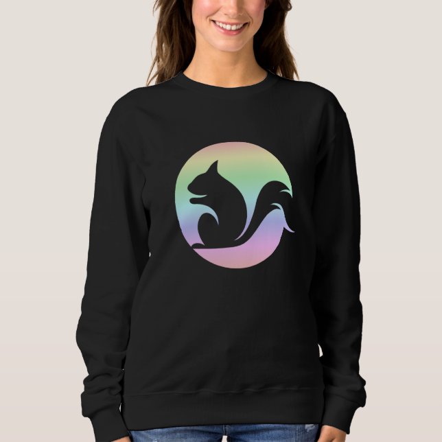 Camiseta Squirrel Pastel Rainbow Love Squirrel Sunset (Frente)