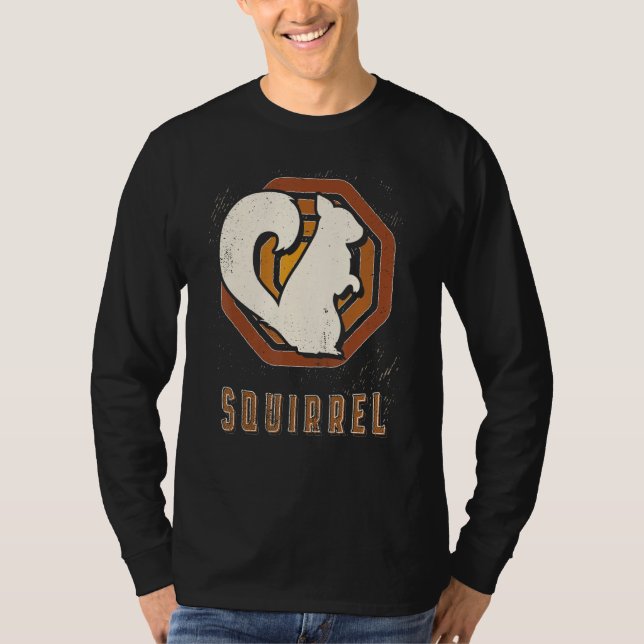 Camiseta Squirrel Vintage Retro Classic Animal Love (Frente)