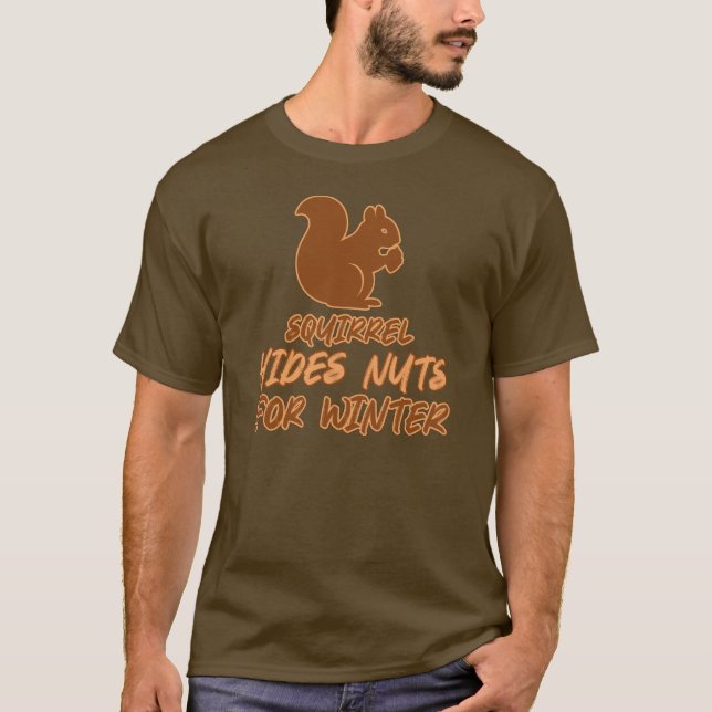 Camiseta Squirrel Winter Storm Warning Design (Frente)