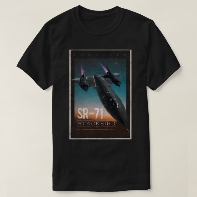 Camiseta SR-71 Blackbird (2) (Frente do Design)