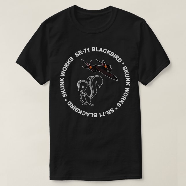 Camiseta SR-71 Blackbird-Skunk Works (Frente do Design)