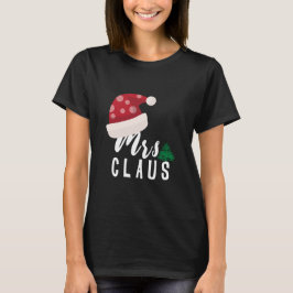 Camiseta Sr. Claus e Sra. Claus casal natal