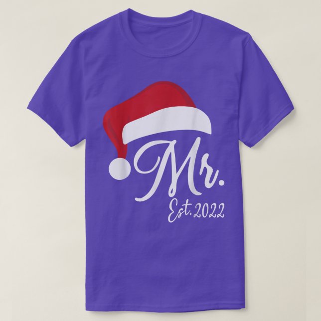 Camiseta Sr. Claus & Sra. Claus Est (Frente do Design)
