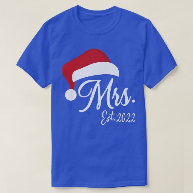 Camiseta Sr. Claus & Sra. Claus Est (Frente do Design)