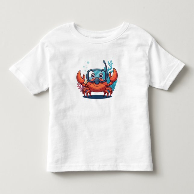 Camiseta Sr. Crab Fazendo Mergulho (Frente)