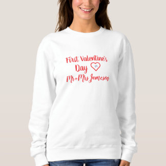 Camiseta Sr. e Sra. 1º Dia dos Namorados Vermelho
