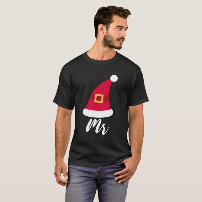 Camiseta Sr. e Sra. casal natal (Frente Completa)