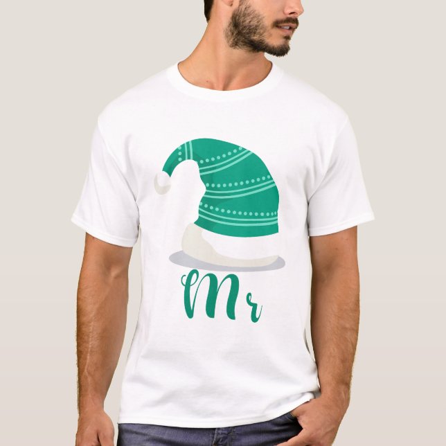 Camiseta Sr. e Sra. casal natal (Frente)