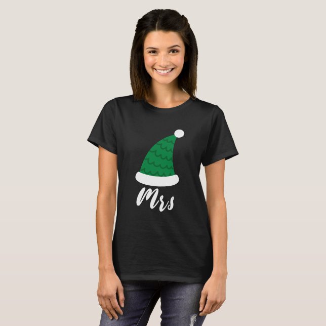 Camiseta Sr. e Sra. casal natal (Frente Completa)