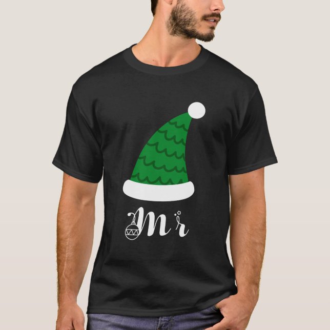 Camiseta Sr. e Sra. casal natal (Frente)