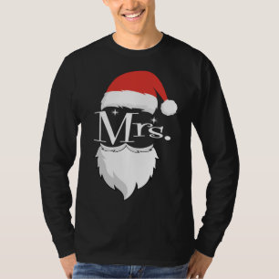 Camiseta Sr. e Sra. Claus Casais Correspondendo ao Natal Pa