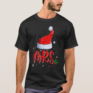 Camiseta Sr. e Sra. Claus Casais Correspondendo ao Natal Pa