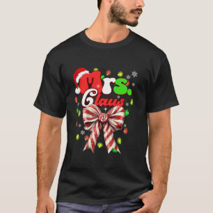 Camiseta Sr. e Sra. Claus Casais de Natal Arco Ca