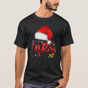 Camiseta Sr. e Sra. Claus Casais de Natal Pajama