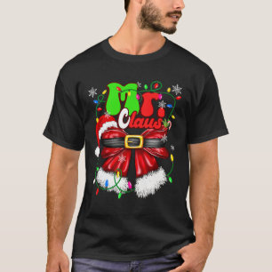 Camiseta Sr. e Sra. Claus Casais Papais noeis bonitos coxas