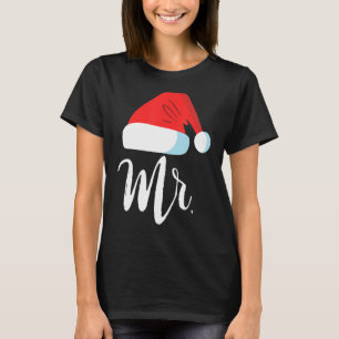 Camiseta Sr. e Sra. Clause Casais que coincidem com Papais