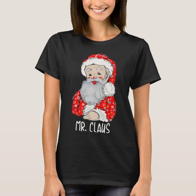 Camiseta Sr. e Sra. Papai Noel Casais de Natal (Frente)