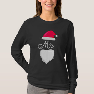 Camiseta Sr. e Sra. Papai Noel Casais de pijamas que combin