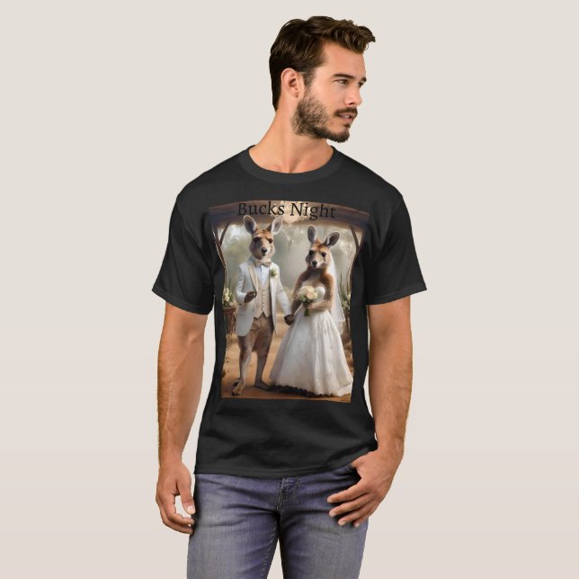 Camiseta Sr. E Srta. Kangaroo Wedding, Boca Noite (Frente Completa)