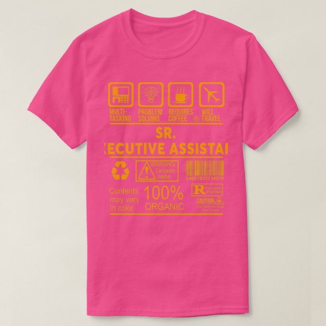 CAMISETA SR EXECUTIVE ASSISANT NICE DESIGN 2017 (Frente do Design)