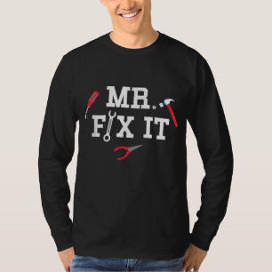 Camiseta Sr. Fix It Dia de os pais Ferramentas de Mão Pai