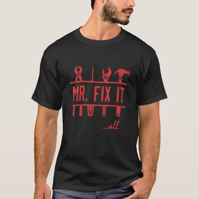 Camiseta Sr. Fix Tudo Dia de os pais (Frente)