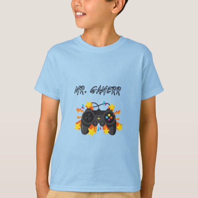 Camiseta Sr. Gamer: O Último Autocolante Entusiasta de Jogo (Frente)