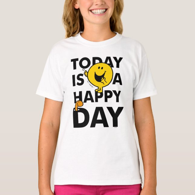 Camiseta Sr. Happy | Hoje é um dia feliz (Frente)