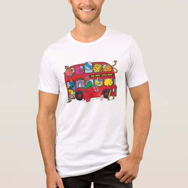Camiseta Sr. Homem & Ônibus da senhorita Aglomeração (Frente)