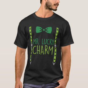 Camiseta Sr. Lucky Charm Suspenders Rua Patrick Day Boys Ki