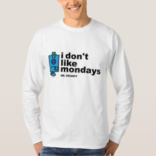 Camiseta Sr. Mal-humorado Fazer Não Como segunda-feira